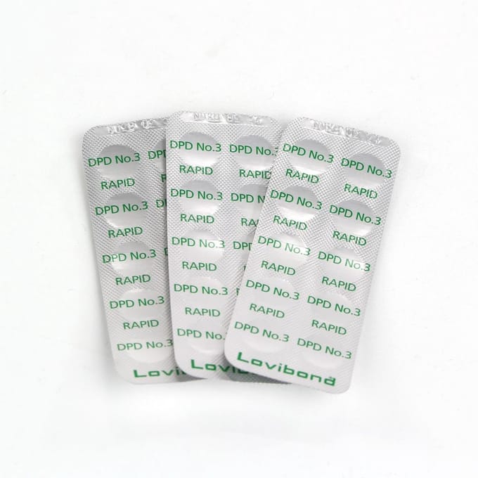 Chloor DPD 3 tabletten voor manuele tester - 100 stuks