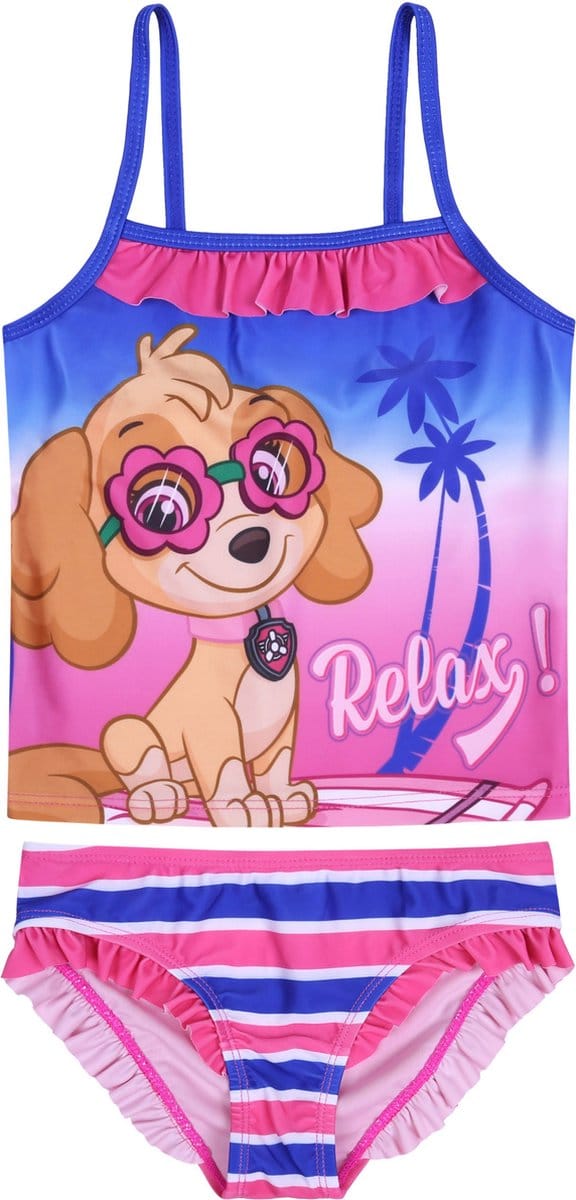 Roze-blauw tweedelig badpak - SKYE / 98