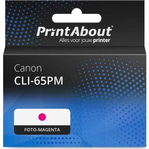 PrintAbout Inktcartridge CLI-65PM Foto-magenta geschikt voor Canon