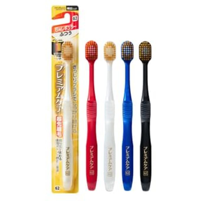 EBISU - Premium Care Toothbrush 6 Row Regular Normal No.62 1 pc - Random Color