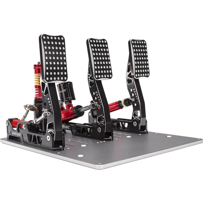 Kit hydraulique Simagic édition cramoisie avec trois pédales, cellule de charge de 200 kg