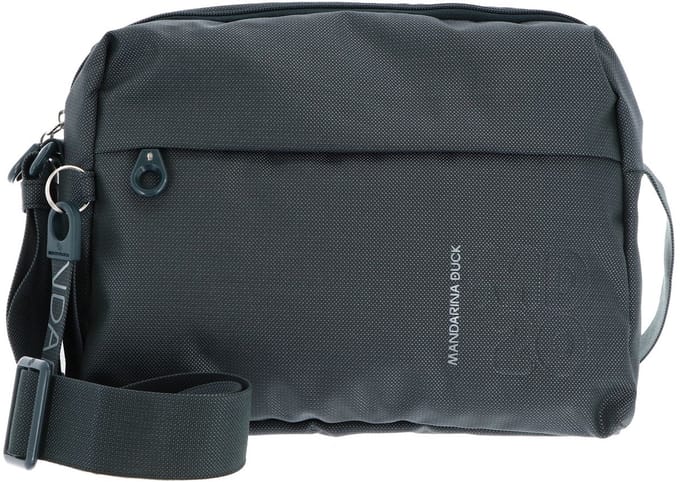 MANDARINA DUCK schoudertas MD20 Medium Zip Crossover Pine Green petrol