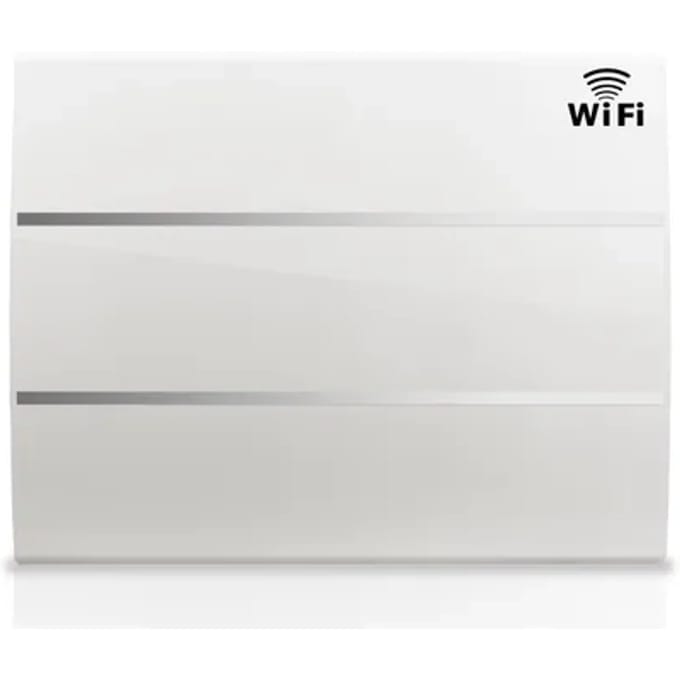 Hjm Elektrisch Radiator Evelyn Wifi 1500w Slim Keramische Traagheid Wit