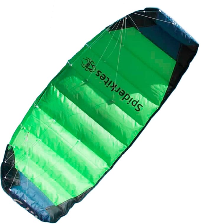 Matrasvlieger Spiderkites Amigo DC 1.75 + bar 10056 Groen 175 x 61 cm