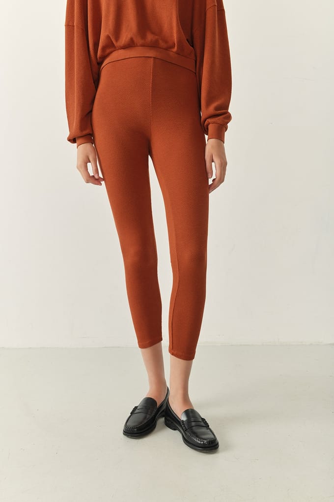 American Vintage Sovy Leggings Terracotta Größe: M | Sport-Leggings Outlet | Damen