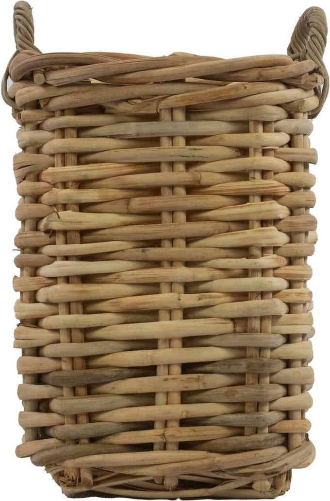 ratan mand vierkant 30x30x52cm