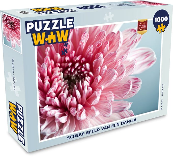 Puzzel Scherp beeld van een dahlia - Legpuzzel - Puzzel 1000 stukjes volwassenen