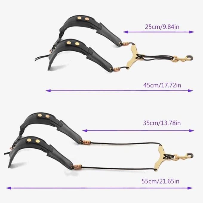 Sangle d'épaule pour Saxophone, longueur réglable, harnais d'épaule souple, sangle de cou noir