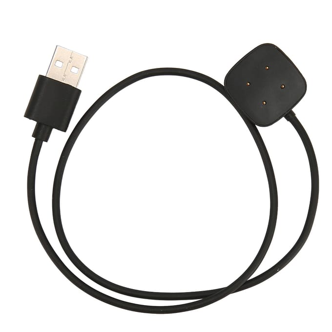 Magnetische Oplader Vervanging USB Oplaadkabel Voor Fitbit Versa4 Versa3 Sense Sense2 Smartwatch black