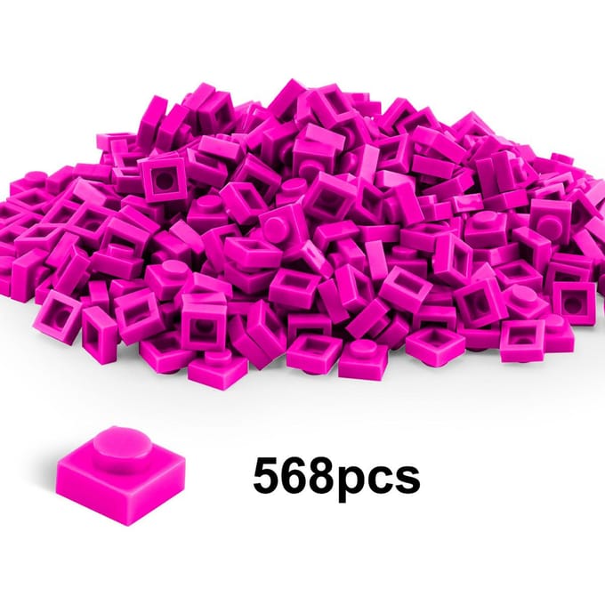 100g1x1brique basse Briques de construction Figures épaissesBriques 2x2 Points Axé sur l'apprentissage Créatif TailleCompatible Présentant des Jouets pourEnfants 100g1x1low brick purple