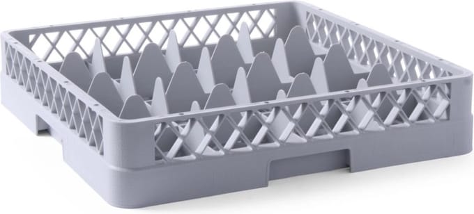 Panier pour lave-vaisselle pour verres et vaisselle 16 éléments 50x50cm - hendi 877043