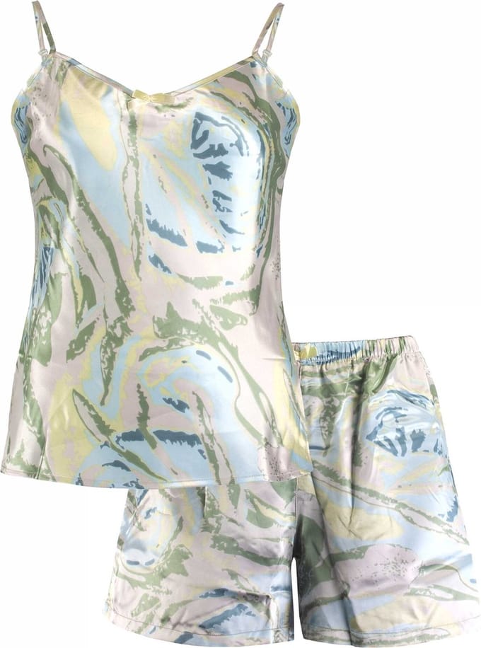 Irresistible Dames Shortama - Pyjama Set - Satijn - Maat M