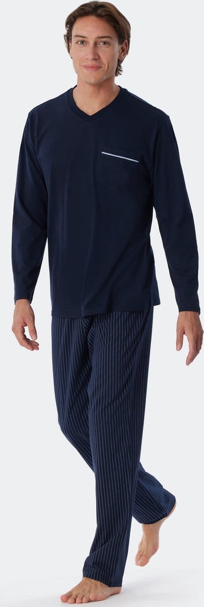 Schiesser – Comfort Fit - Pyjama – 179107 – Dark Blue - 54