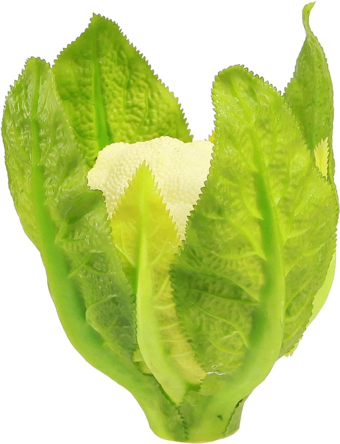 Kunstbloemkool groentedecoratie wit groen Ø9cm H15cm