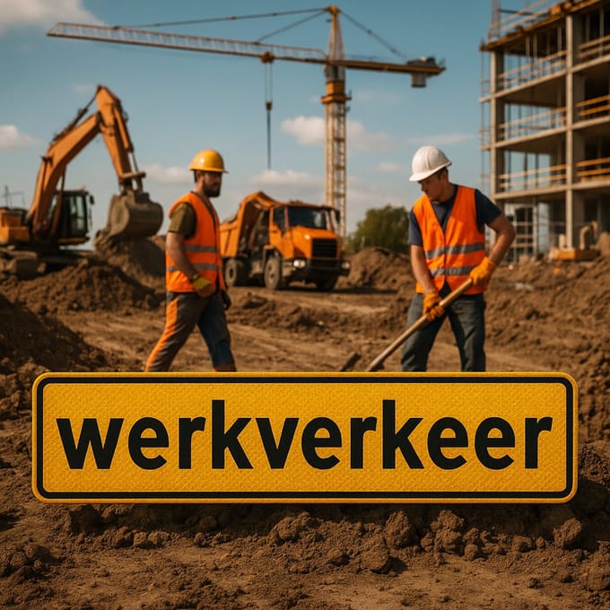 Sticker Werkverkeer
