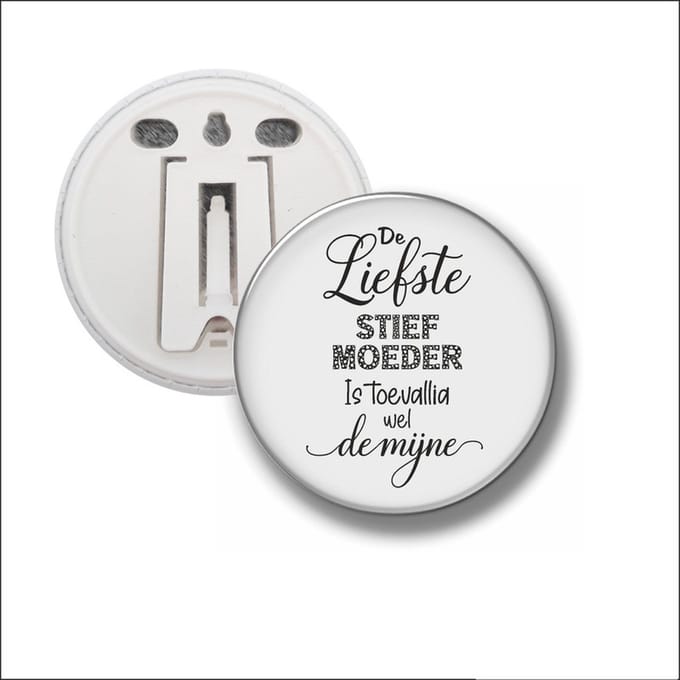 Button Met Clip 58 MM - De Liefste Stiefmoeder Is Toevallig Wel De Mijne