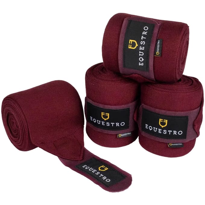 Wollen rustbanden voor paarden Equestro (x4)