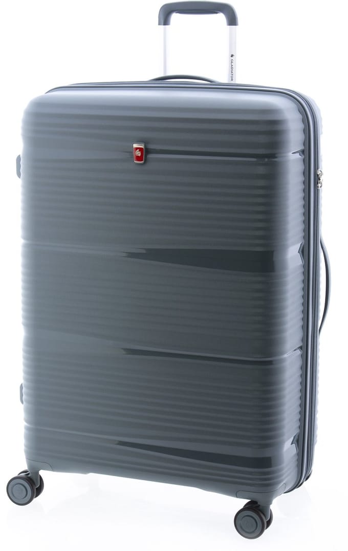 Gladiator Bionic Grote Koffer - 76 cm - 100/110 liter - Expandable - TSA slot - Grijsgroen