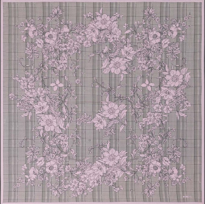 ROECKL sjaal Blooming Frame Scarf Rose roze