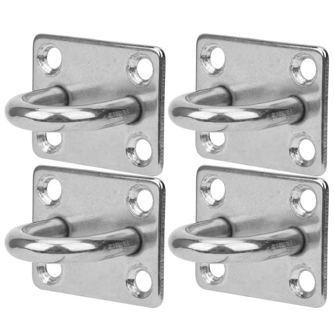 M8 4 Gaten RVS Vast Oogplaat Haak Lus U-vormige Plafond Wandmontage Hanger