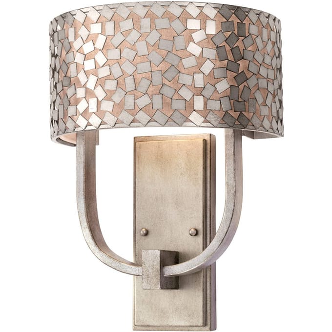 QUOIZEL Wandlamp Confetti in zilver antiek