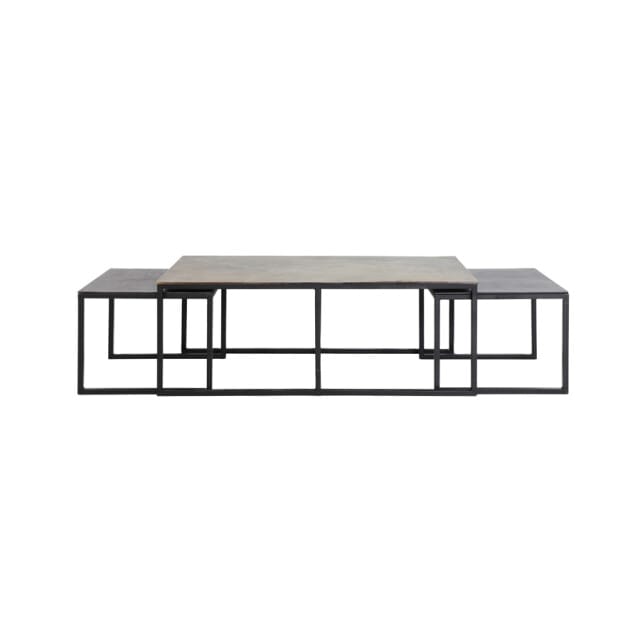 Light & Living Kumalu - Bijzettafel  - Set van 3 - antiek brons