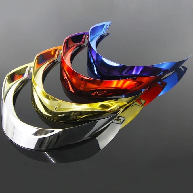 Spoiler arrière pour casque de moto, accessoire de modification universel pour casque de sport red