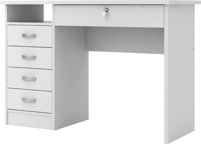 Fula bureau 5 lades wit.