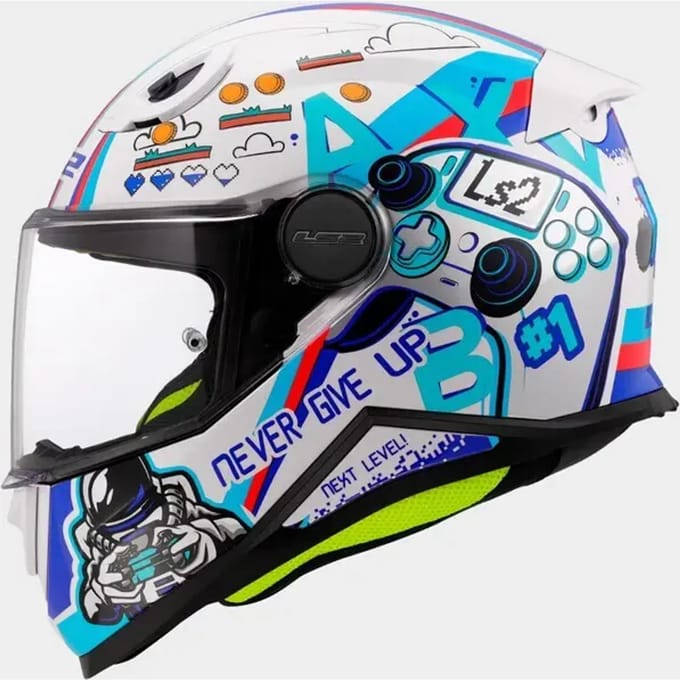 LS2 FF812 Kid Next Level Wit Kinder Integraalhelm - Helm