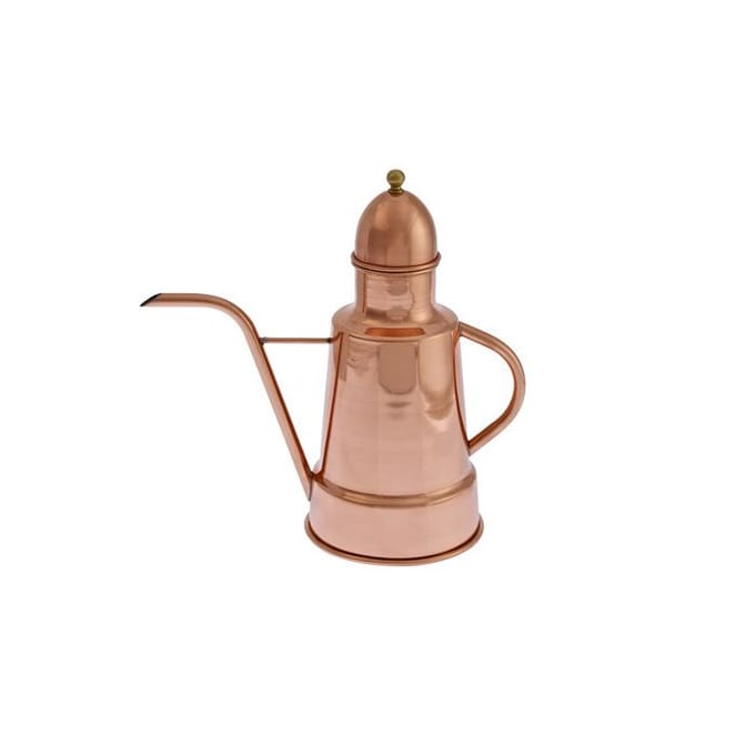 Oliedispenser - ICH-ZAPFE - 1 L - Koper en messing - Druipvrije tuit - Klassiek design