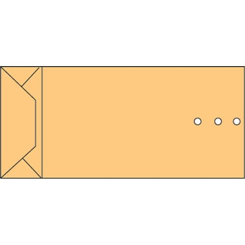 Envelop Quantore monsterzak 100x245x40mm bruin 250 stuks