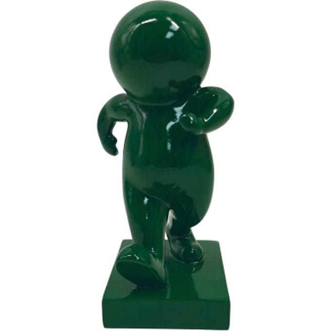 Present Time Ornament Amigo Walking Medium - Groen - 10.5x9.8x20cm - Modern - Kunststof