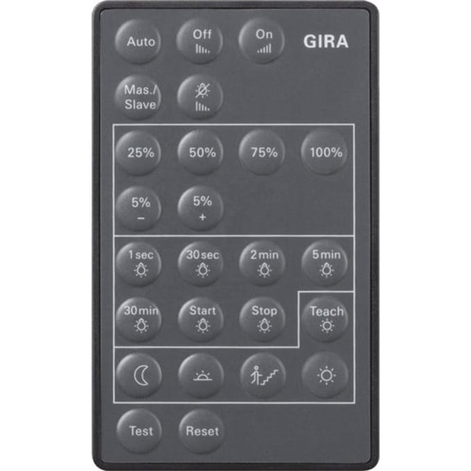Gira Ir Afstandsbediening Pir 3 Voor Sensotec Bewegingssensoren - 237300