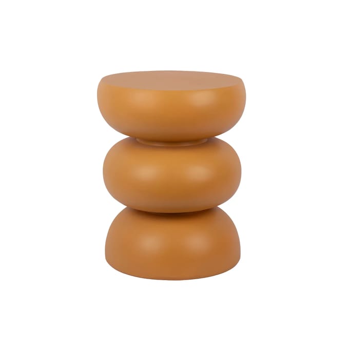 Leitmotiv Kruk Curva - Okergeel - 35.5x35.5x44cm - Modern