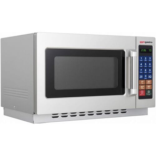 GGM Gastro Mikrowelle - 34 Liter - 1,4 kW - Digital Zilver