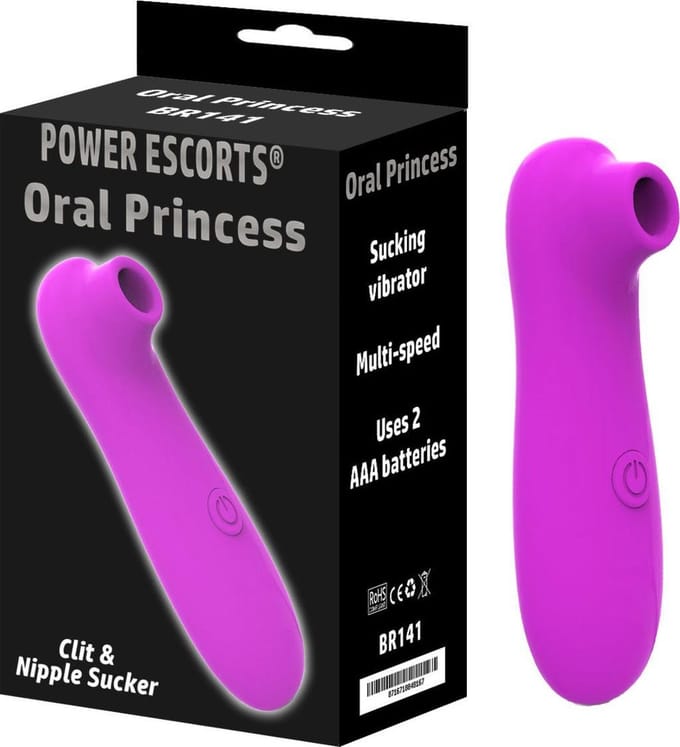 Power Escorts - Oral Princes - Luchtdruk Vibrator - Waterproof - BR141