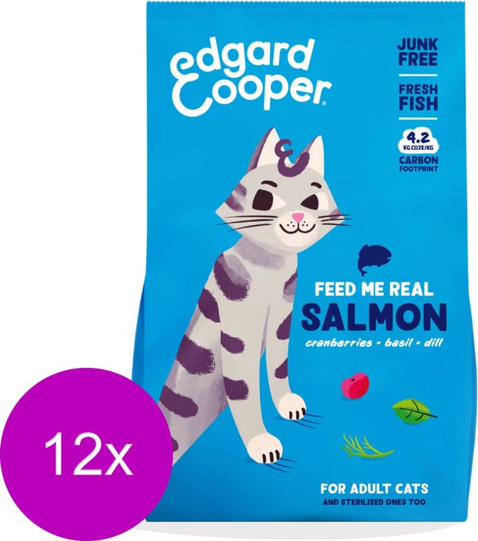 Edgard & Cooper Adult Zalm - Kattenvoer - 12 x 325 g