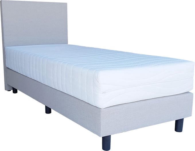 Bed4less Boxspring 90 x 200 cm - Met Matras - Eenpersoons - Beige