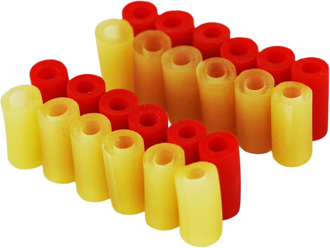 12 stuks Binnendiameter 3 mm Natuurrubberen Buisjes voor Gitaar Pickups Accessoires
