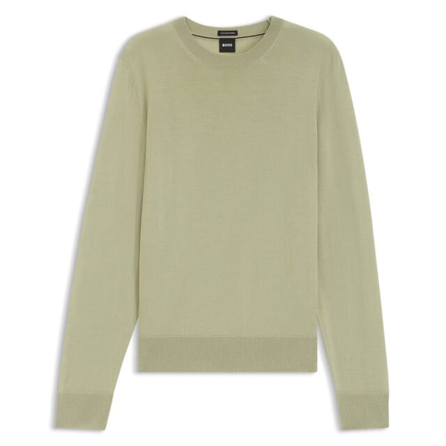 Regular fit pullover van pure scheerwol model 'H-Leno'