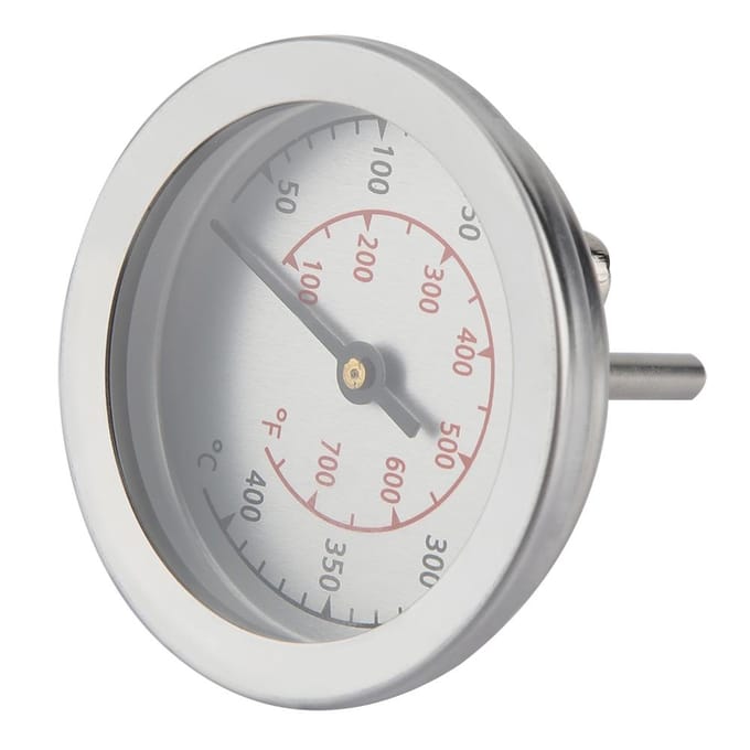 100~700 Fahrenheit BBQ Grill Thermometer Temperatuurmeter Analoge Wijzerplaat Dubbele Schaal white