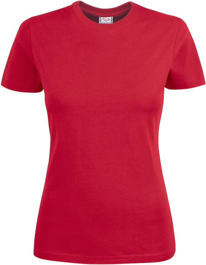 Printer HEAVY T-SHIRT LADY 2264014 - Rood - M