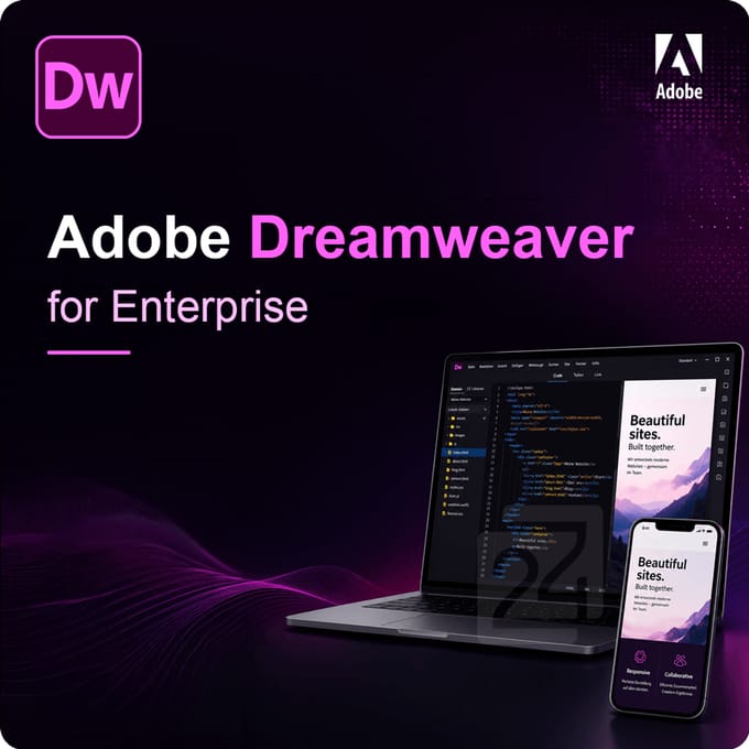 Adobe Dreamweaver for Enterprise EDU 100+ Gebruiker(s)