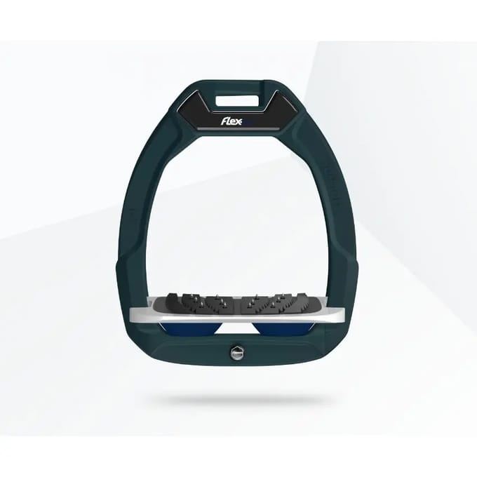 Veiligheidsstijgers Paardrijden Incliné Ultra Grip Groen/Grijs/Marin Flex-On Safe-On
