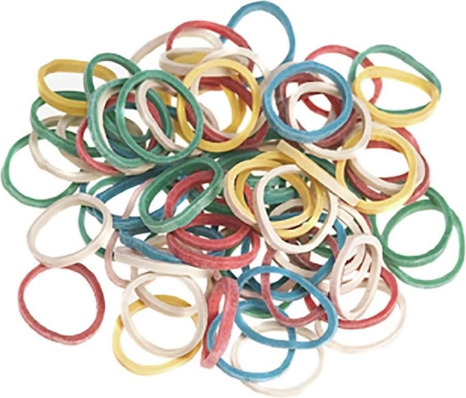 Sibel - Elastiekjes Gekleurd - 500 Stuks - Diameter 15 mm