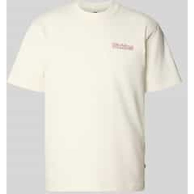 T-shirt met labelprint model 'FAIRLAWN'