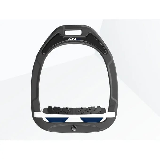 Ultra Grip Inclined stijgbeugels Antraciet/Wit/Marine Flex-On Green Composite