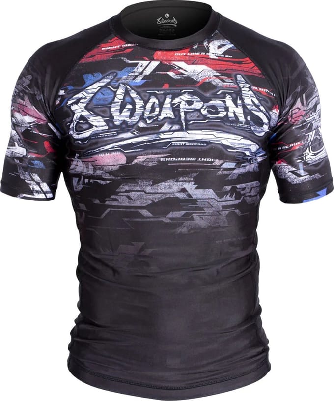 8 WEAPONS Rash Guard Korte Mouw Cut Like a Blade - M