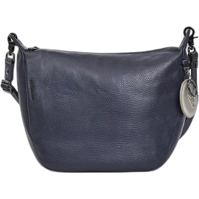 MANDARINA DUCK Leren Schoudertas Mellow Leather Crossover Dress Blue Blauw