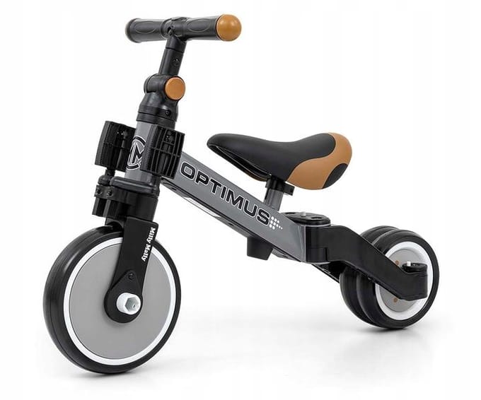 Milly Mally Optimus 3-in-1 driewieler grijs - Kinderdriewieler
